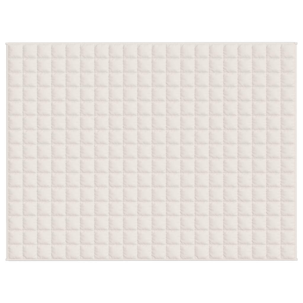 Weighted Blanket Light Cream 150x200 cm 7 kg Fabric