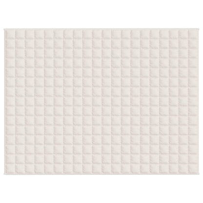 Weighted Blanket Light Cream 150x200 cm 7 kg Fabric