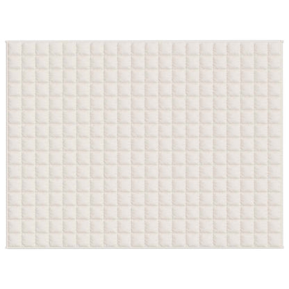 Weighted Blanket Light Cream 150x200 cm 11 kg Fabric