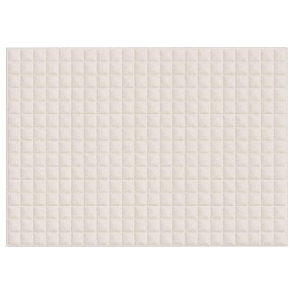 Weighted Blanket Light Cream 155x220 cm 7 kg Fabric