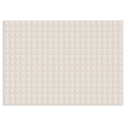 Weighted Blanket Light Cream 155x220 cm 7 kg Fabric