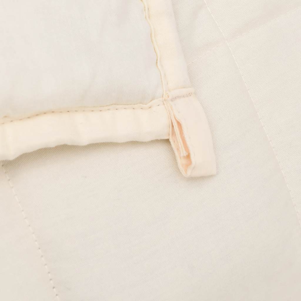 Weighted Blanket Light Cream 155x220 cm 7 kg Fabric