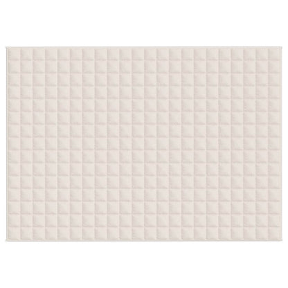 Weighted Blanket Light Cream 155x220 cm 11 kg Fabric