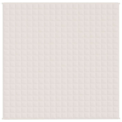 Weighted Blanket Light Cream 200x200 cm 9 kg Fabric