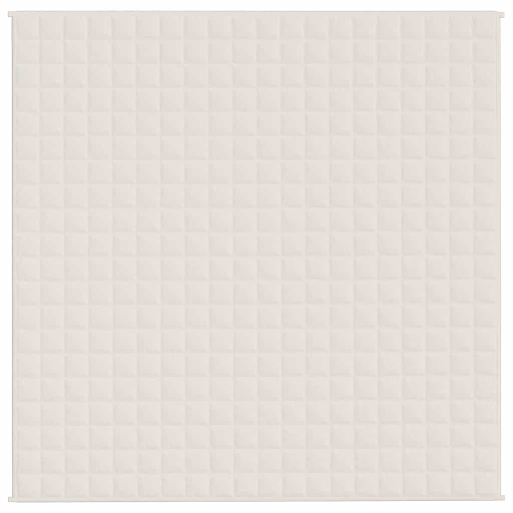 Weighted Blanket Light Cream 200x200 cm 13 kg Fabric