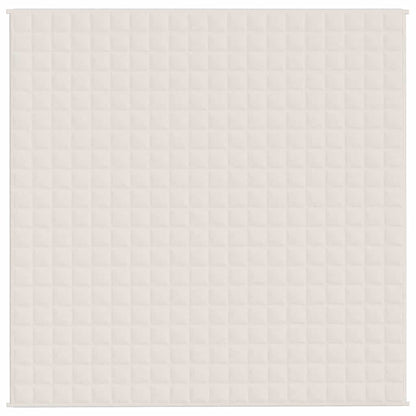 Weighted Blanket Light Cream 200x200 cm 13 kg Fabric