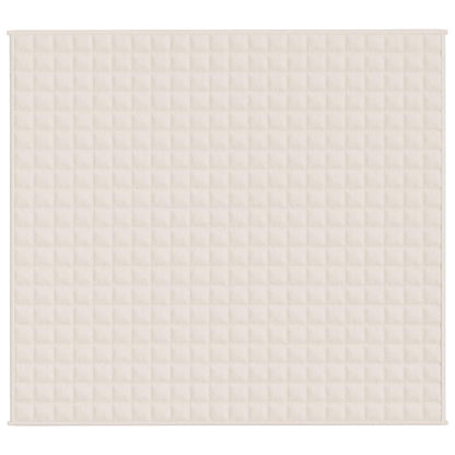 Weighted Blanket Light Cream 200x225 cm 9 kg Fabric