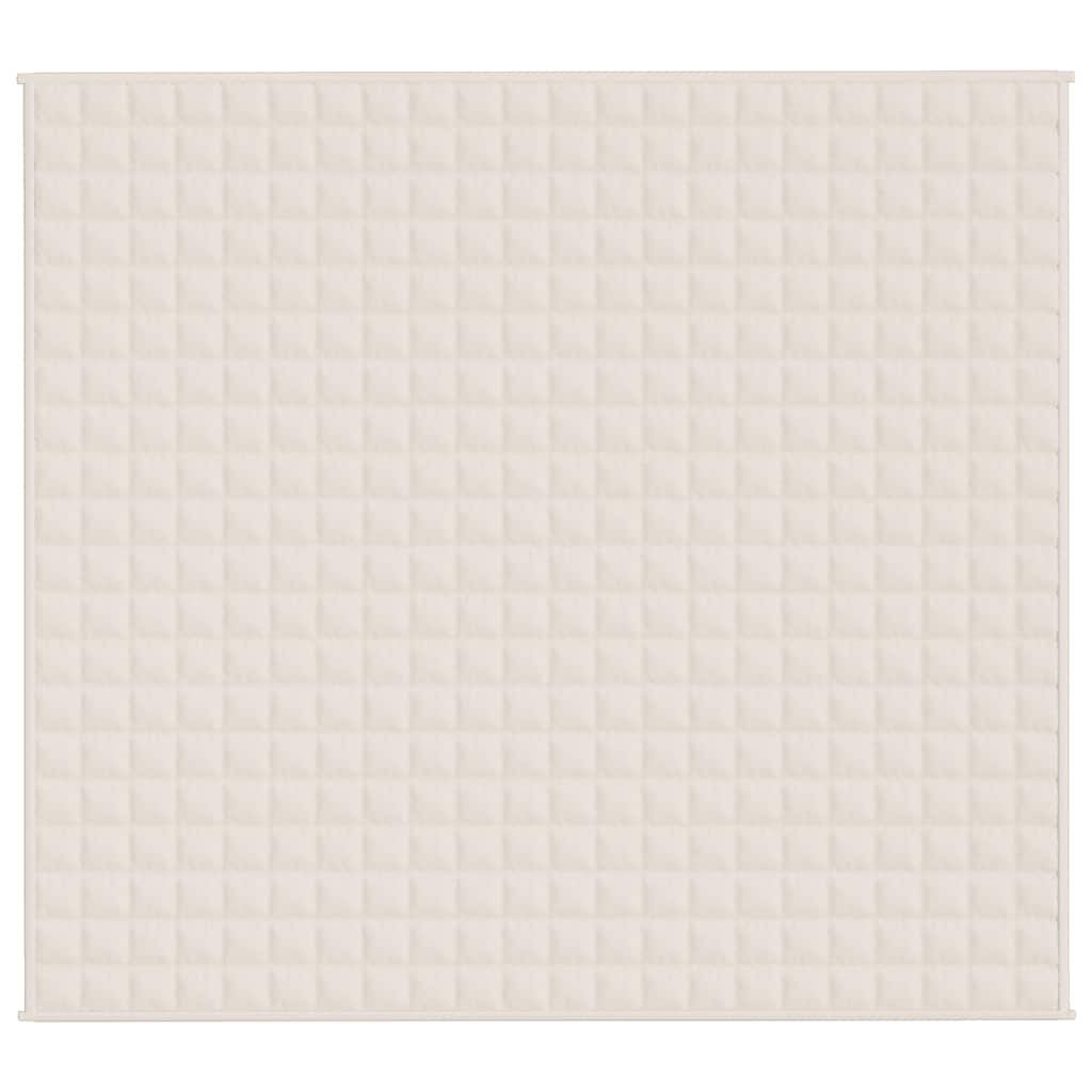 Weighted Blanket Light Cream 200x225 cm 9 kg Fabric