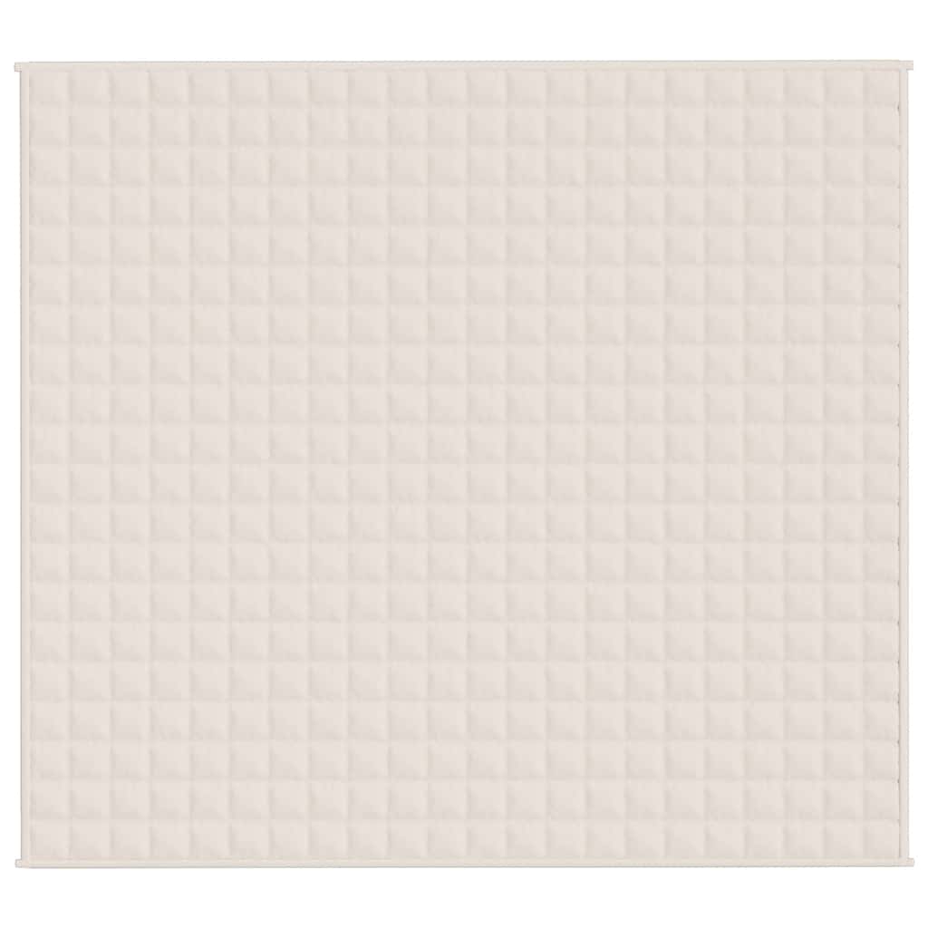Weighted Blanket Light Cream 200x225 cm 13 kg Fabric