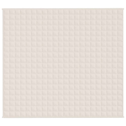 Weighted Blanket Light Cream 200x225 cm 13 kg Fabric