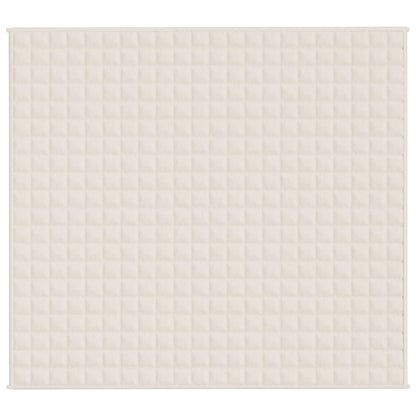 Weighted Blanket Light Cream 200x225 cm 13 kg Fabric