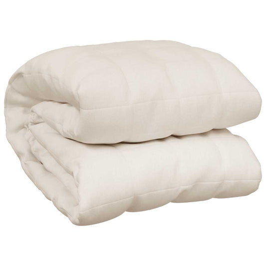Weighted Blanket Light Cream 220x235 cm King 11 kg Fabric