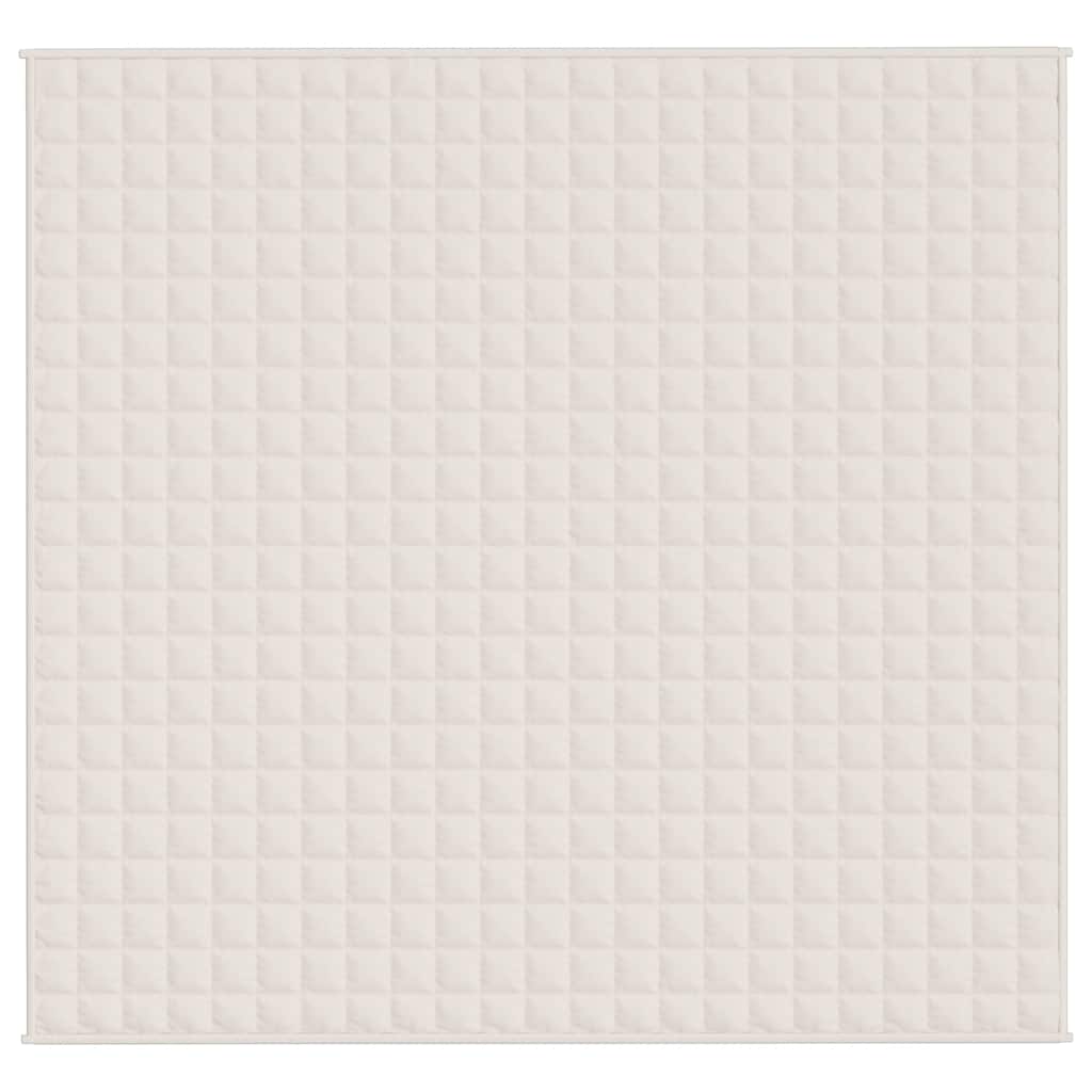 Weighted Blanket Light Cream 220x235 cm King 11 kg Fabric