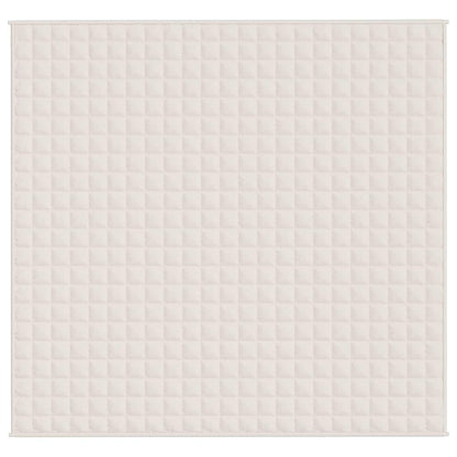 Weighted Blanket Light Cream 220x235 cm King 11 kg Fabric