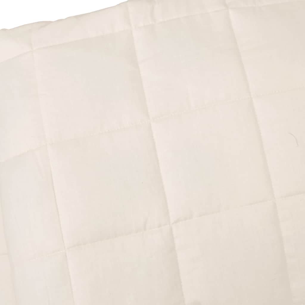 Weighted Blanket Light Cream 220x235 cm 15 kg Fabric
