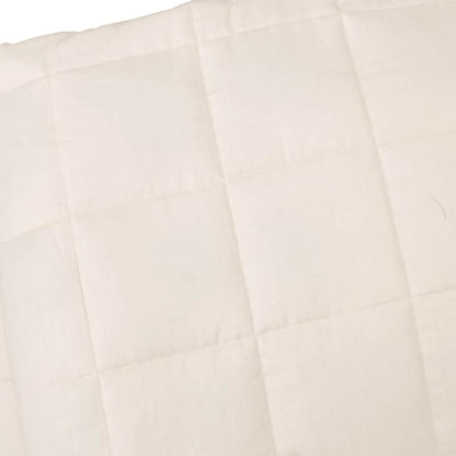 Weighted Blanket Light Cream 220x235 cm 15 kg Fabric