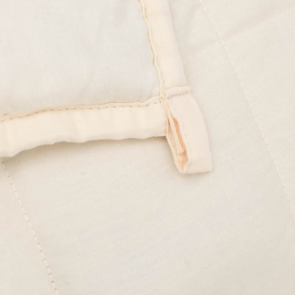 Weighted Blanket Light Cream 220x235 cm 15 kg Fabric