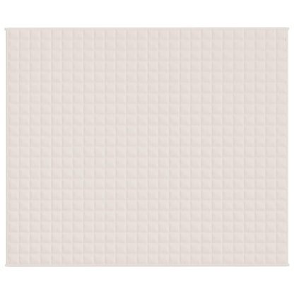 Weighted Blanket Light Cream 220x260 cm 11 kg Fabric