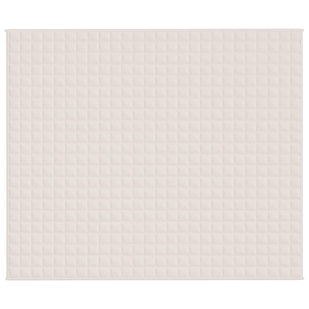 Weighted Blanket Light Cream 220x260 cm 15 kg Fabric