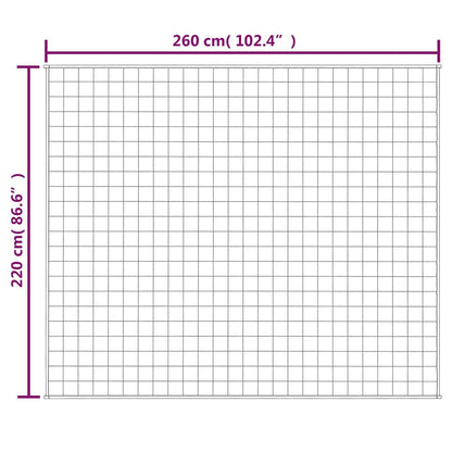 Weighted Blanket Light Cream 220x260 cm 15 kg Fabric