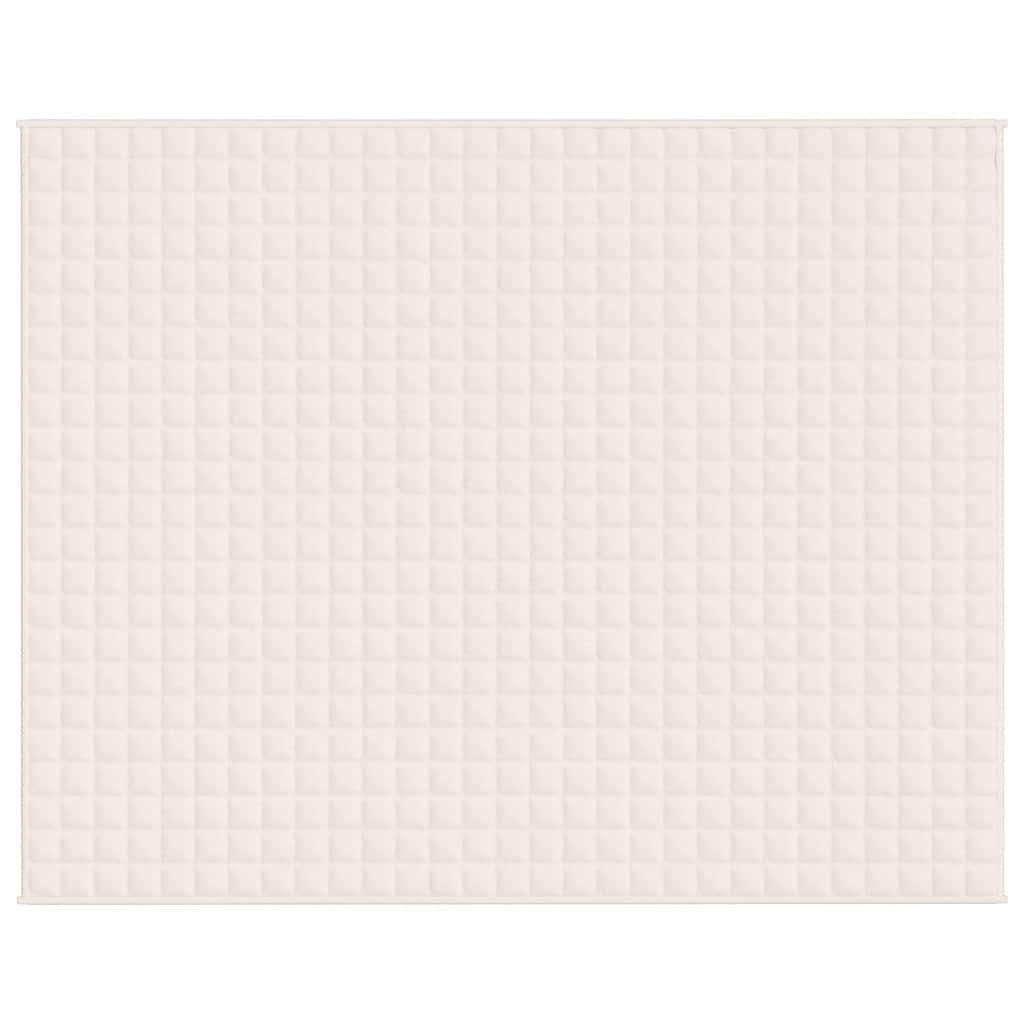 Weighted Blanket Light Cream 235x290 cm 11 kg Fabric