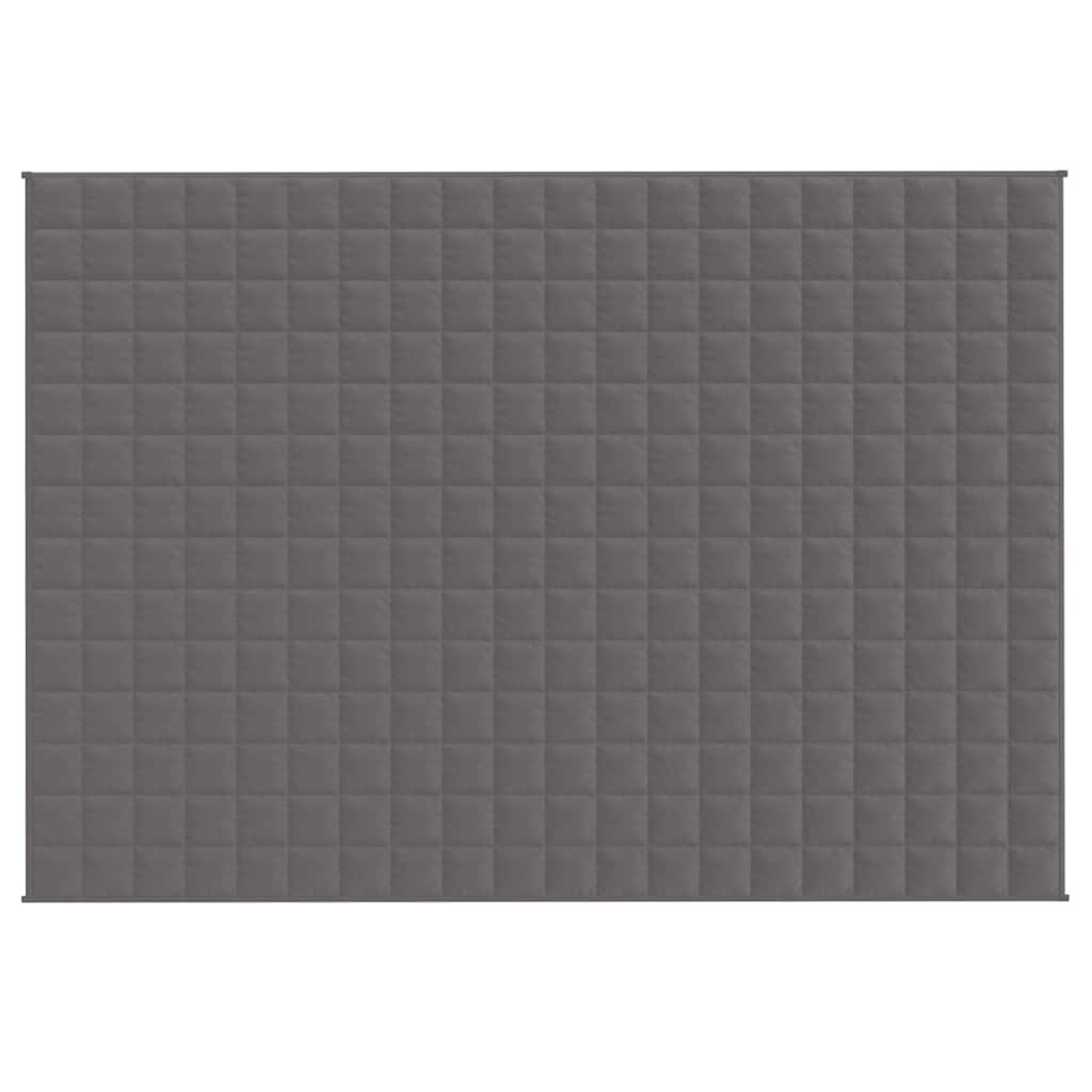 Weighted Blanket Grey 138x200 cm Single 10 kg Fabric