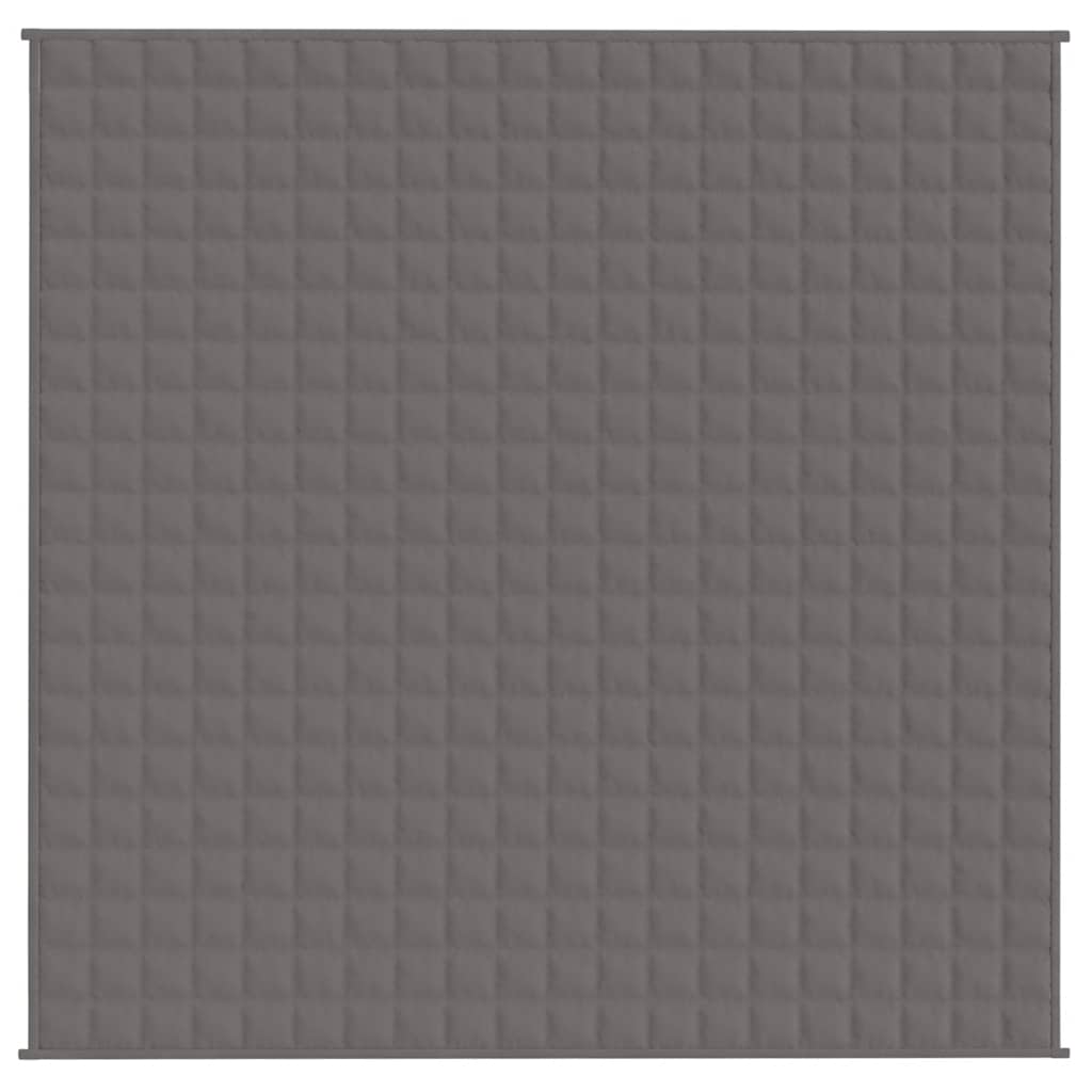 Weighted Blanket Grey 200x200 cm 9 kg Fabric