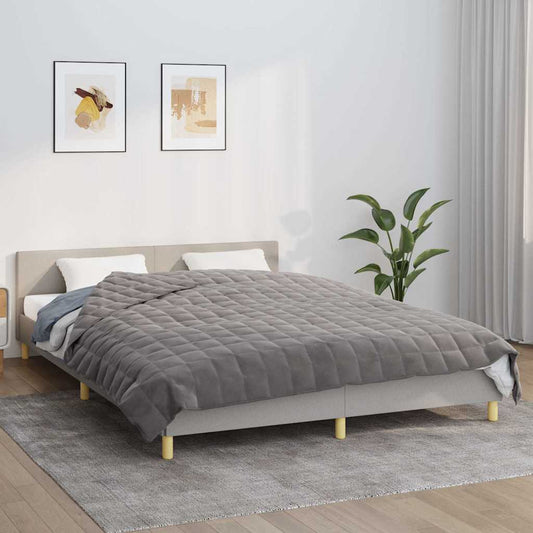 Weighted Blanket Grey 200x225 cm 9 kg Fabric