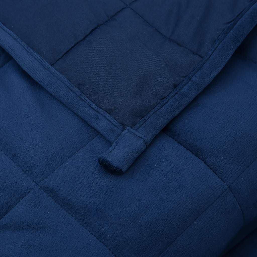 Weighted Blanket Blue 138x200 cm Single 6 kg Fabric