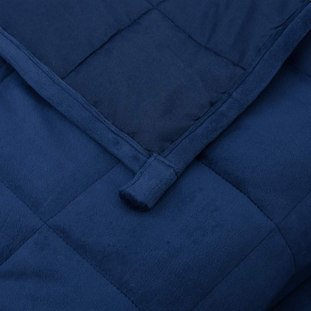 Weighted Blanket Blue 200x200 cm 13 kg Fabric