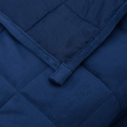 Weighted Blanket Blue 200x200 cm 13 kg Fabric