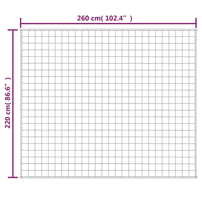 Weighted Blanket Blue 220x260 cm 15 kg Fabric