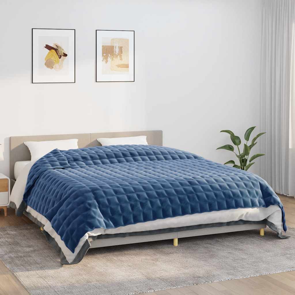 Weighted Blanket Blue 235x290 cm 15 kg Fabric