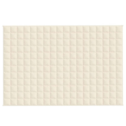 Weighted Blanket Light Cream 120x180 cm 9 kg Fabric