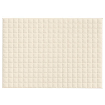 Weighted Blanket Light Cream 138x200 cm Single 6 kg Fabric