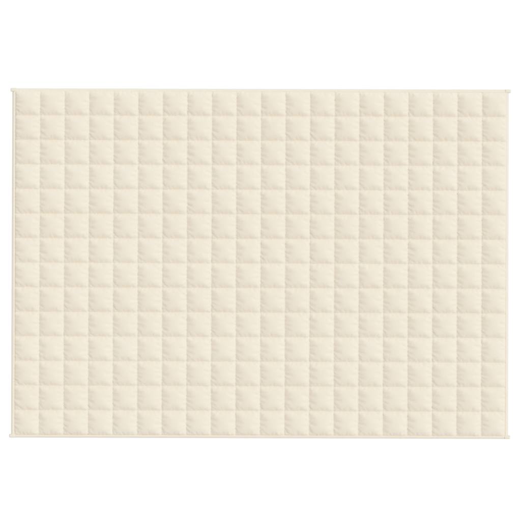 Weighted Blanket Light Cream 138x200 cm Single 10 kg Fabric