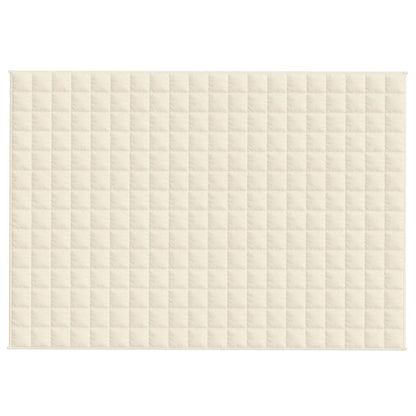 Weighted Blanket Light Cream 138x200 cm Single 10 kg Fabric