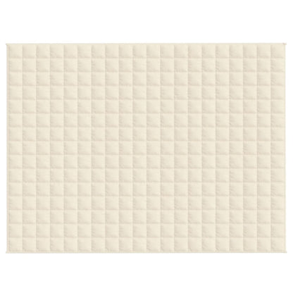 Weighted Blanket Light Cream 150x200 cm 7 kg Fabric