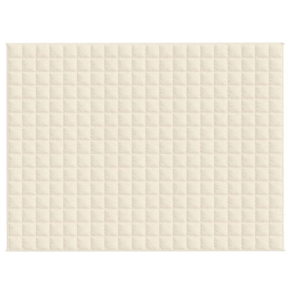 Weighted Blanket Light Cream 150x200 cm 11 kg Fabric