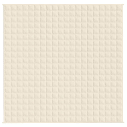 Weighted Blanket Light Cream 200x200 cm 9 kg Fabric