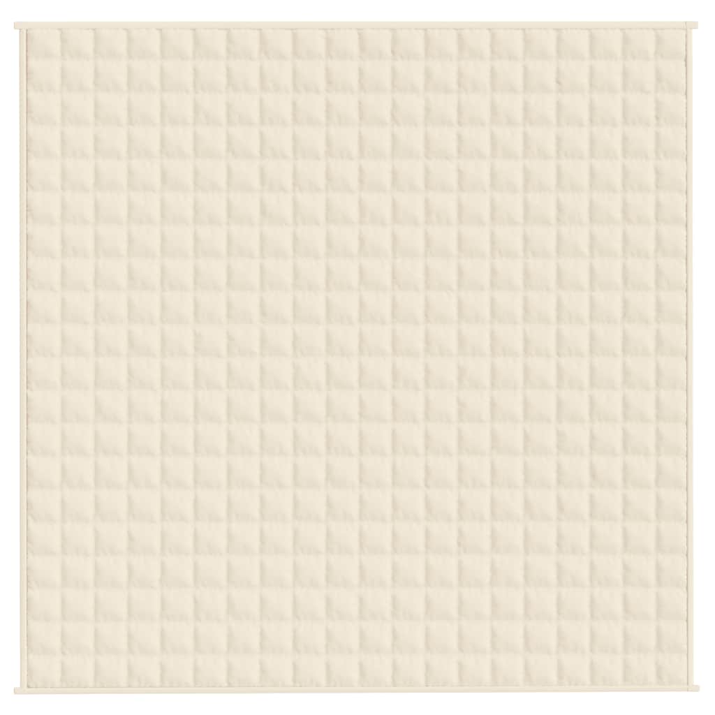 Weighted Blanket Light Cream 200x200 cm 13 kg Fabric