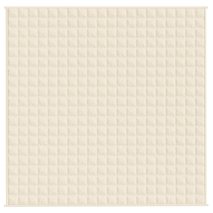 Weighted Blanket Light Cream 200x200 cm 13 kg Fabric
