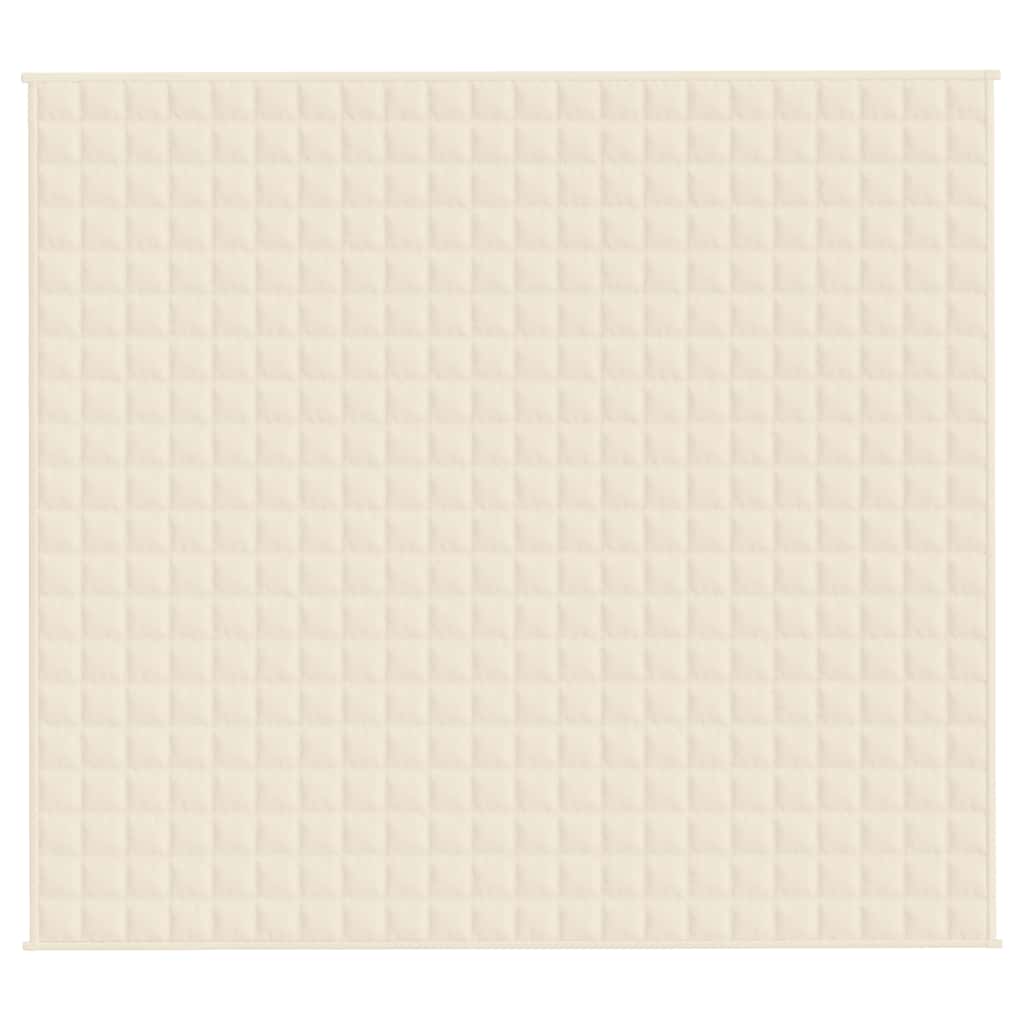 Weighted Blanket Light Cream 200x225 cm 9 kg Fabric