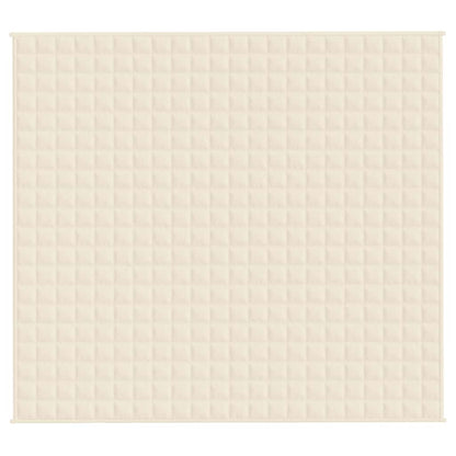 Weighted Blanket Light Cream 200x225 cm 9 kg Fabric