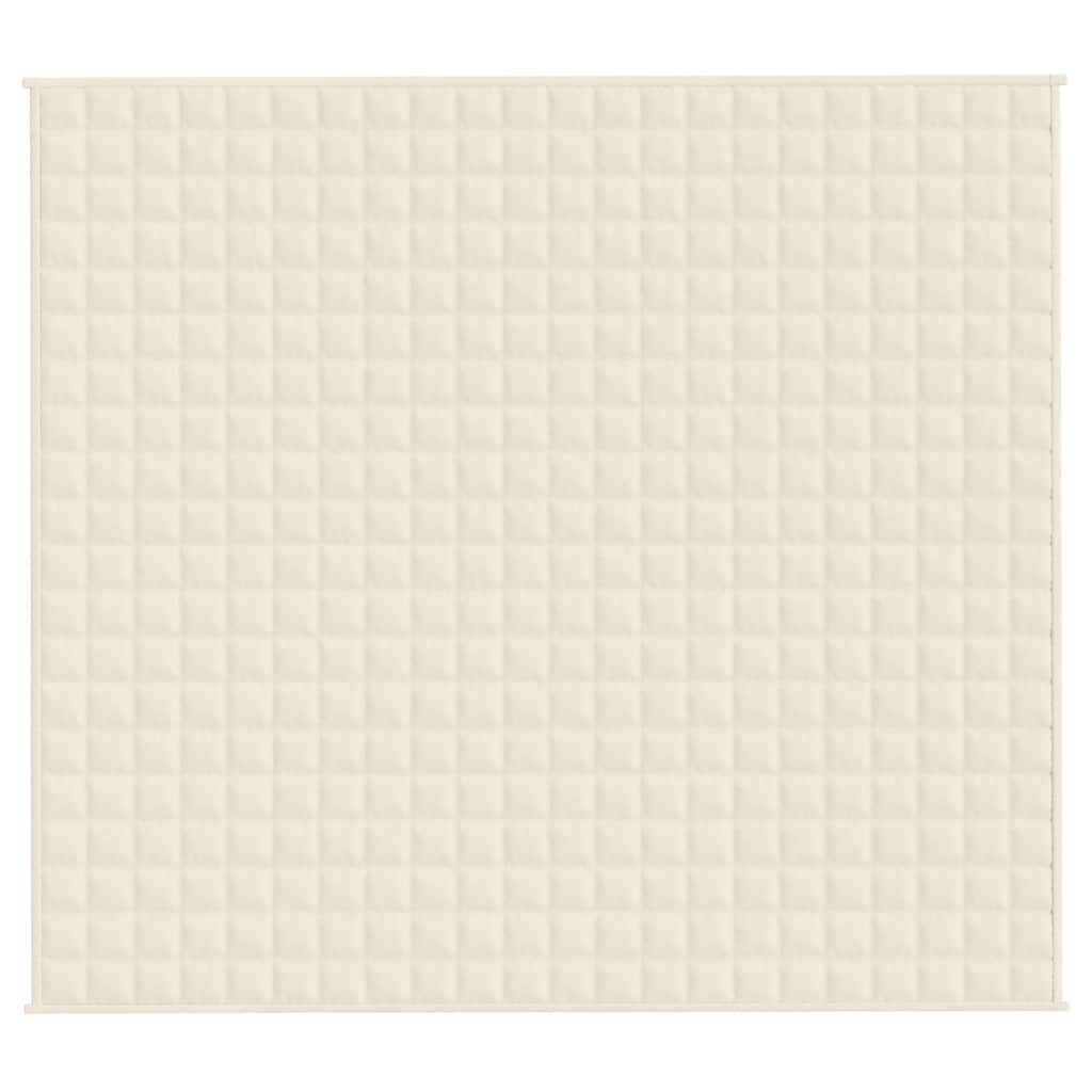 Weighted Blanket Light Cream 200x225 cm 13 kg Fabric