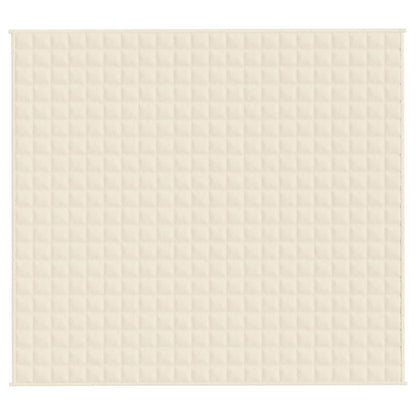 Weighted Blanket Light Cream 200x225 cm 13 kg Fabric