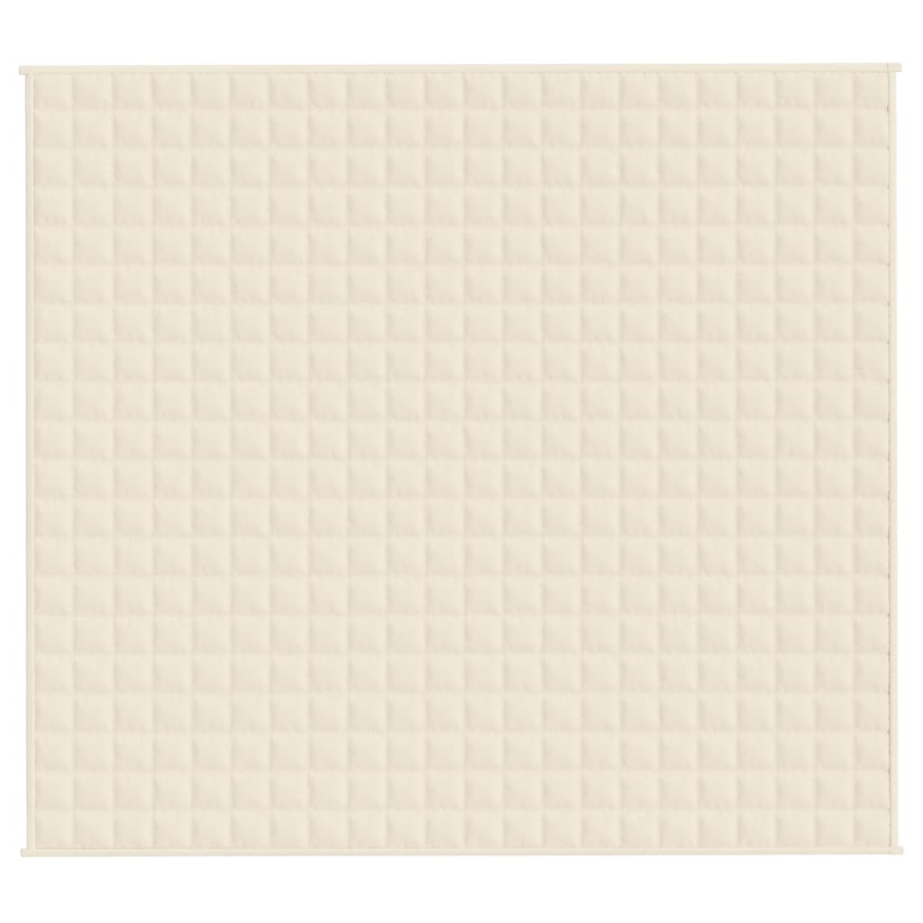 Weighted Blanket Light Cream 200x225 cm 13 kg Fabric