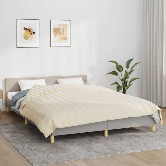 Weighted Blanket Light Cream 200x225 cm 13 kg Fabric