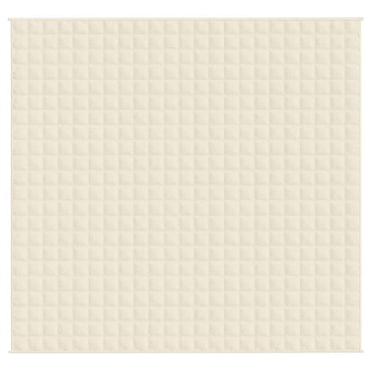 Weighted Blanket Light Cream 220x235 cm King 15 kg Fabric