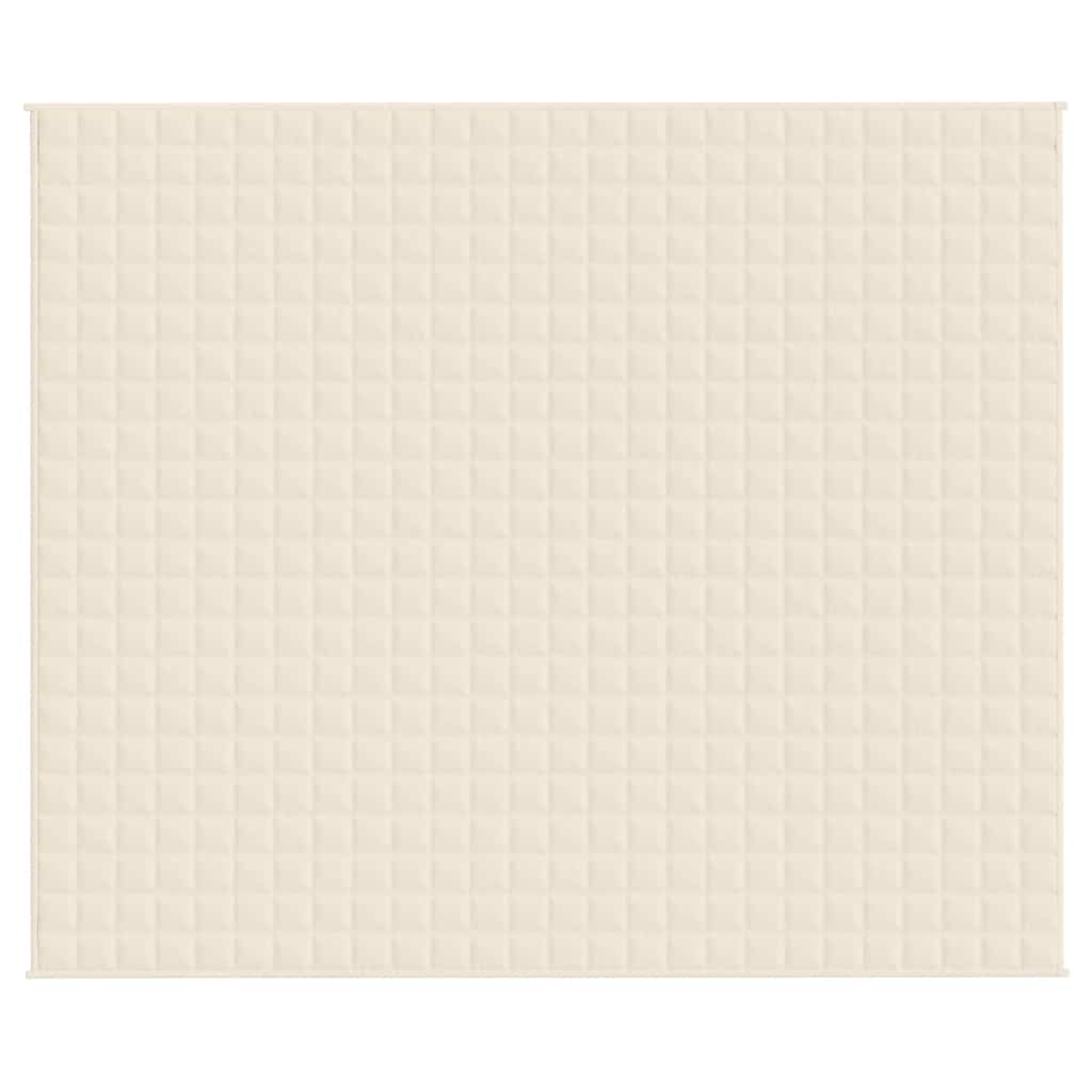 Weighted Blanket Light Cream 220x260 cm 11 kg Fabric